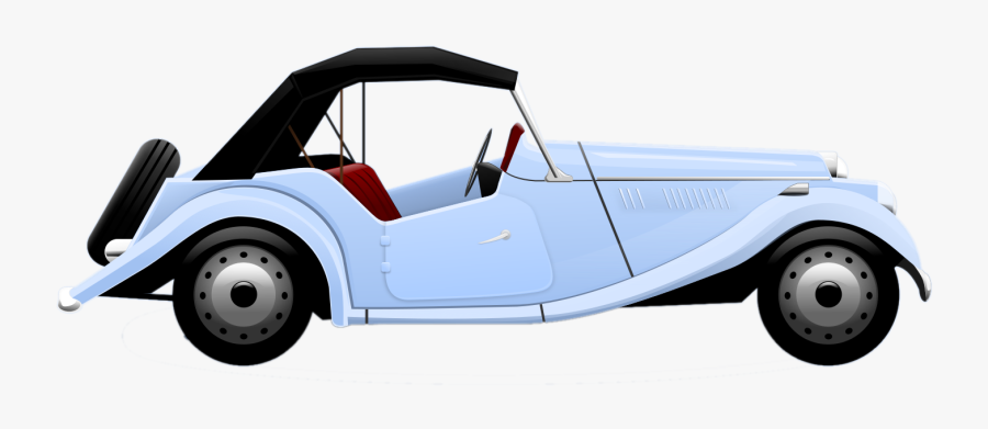 Vintage Blue Car Clipart, Transparent Clipart