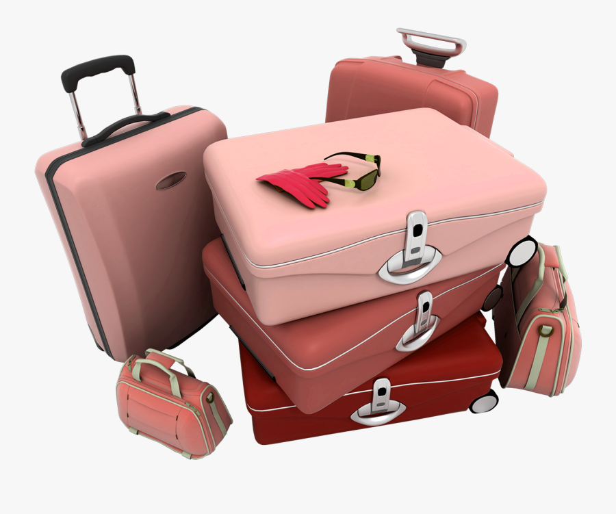 Transparent Rolling Suitcase Clipart - Suitcases Png, Transparent Clipart