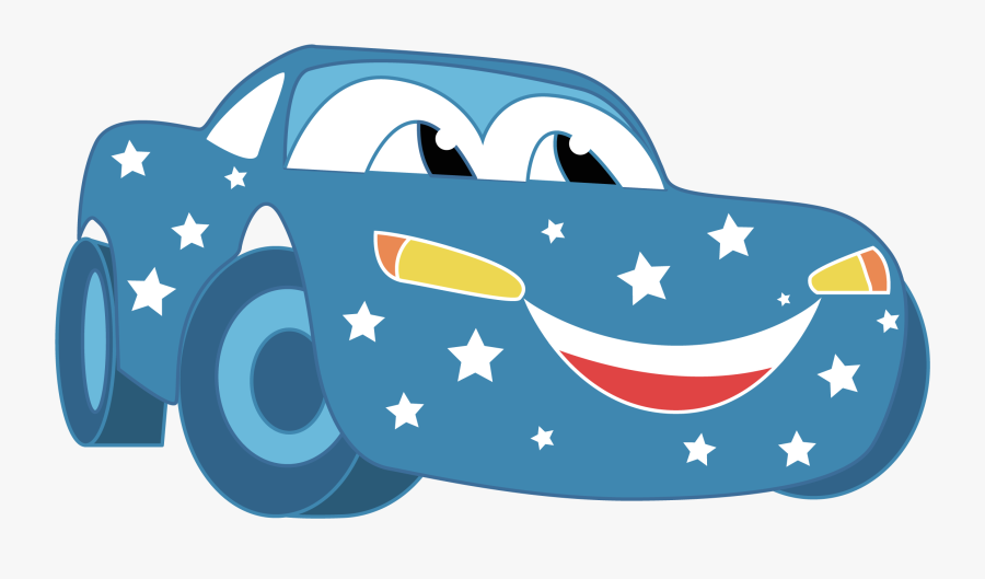 Blue Cartoon Car - Blue Cartoon Car Clipart, Transparent Clipart