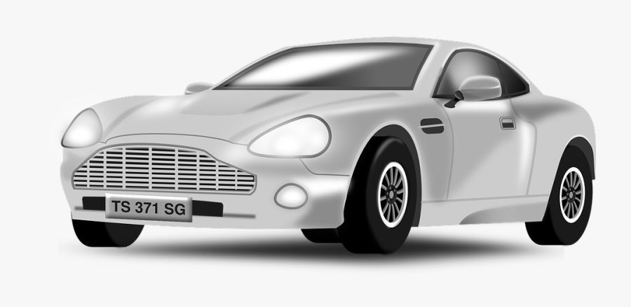 Sports Car, Racing Car, Car, Silver, Vintage, Race - Sports Car Png Vector, Transparent Clipart