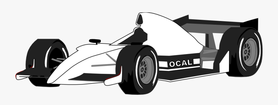 Black And White Race Car Clipart - Race Car Clipart Png, Transparent Clipart