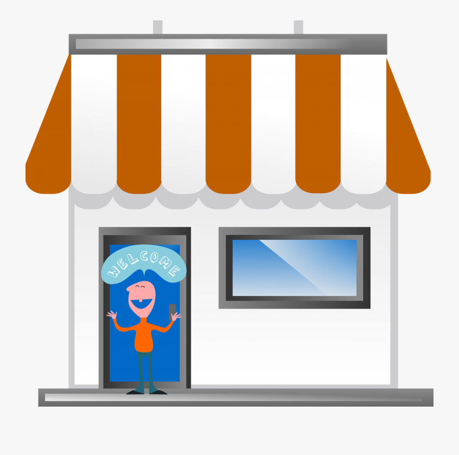 Shop Front Cartoon, Transparent Clipart
