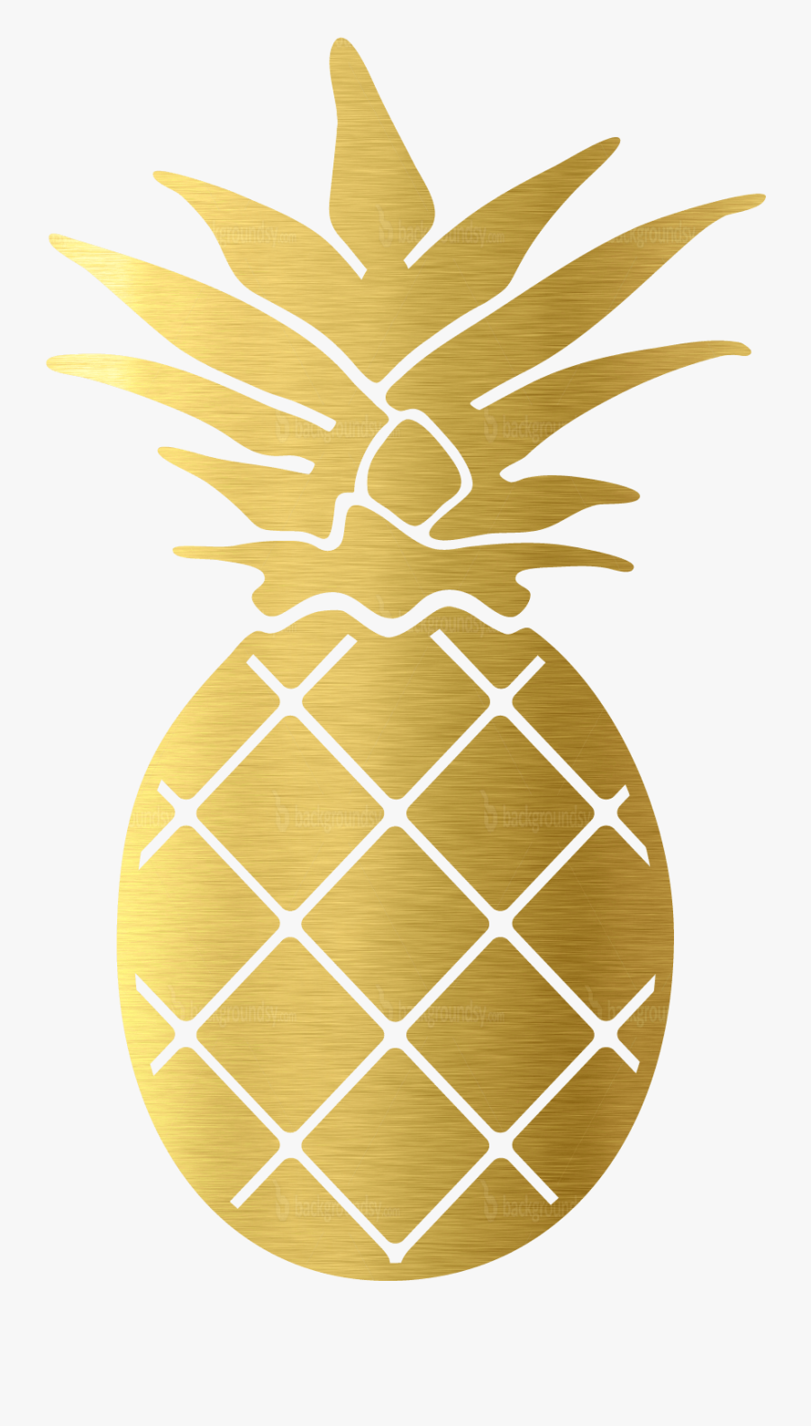 Clip Art Pineapple Gold - Gold Pineapple Clip Art, Transparent Clipart