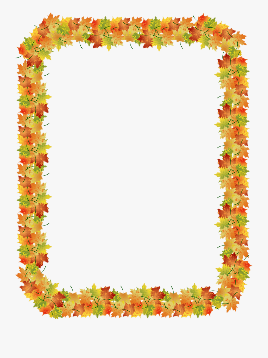 Autumn Nature Borders Clip Art Clipart Free Download - Transparent Fall Border Png, Transparent Clipart