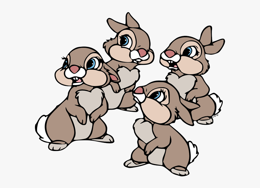 Bambi Thumper's Sisters Gif, Transparent Clipart