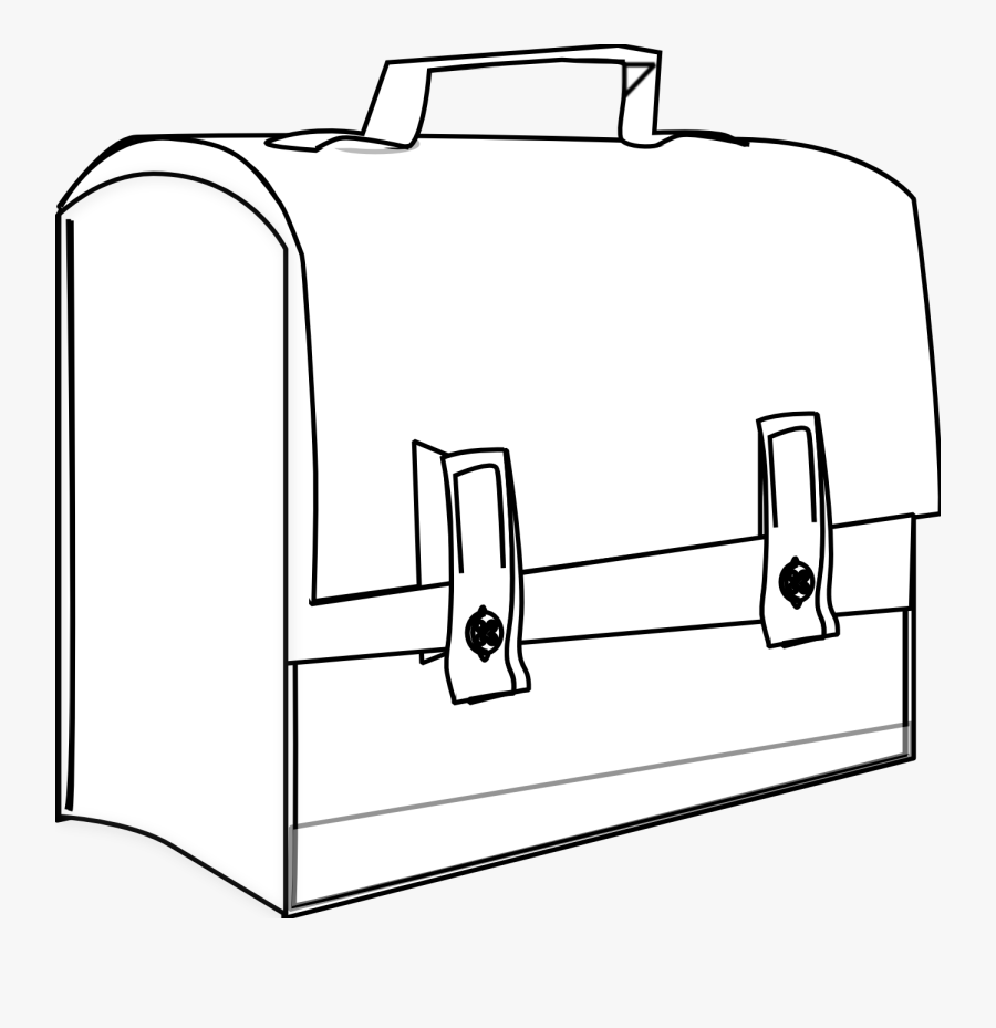 Clip Art Library - Suitcases Clipart Black And White, Transparent Clipart