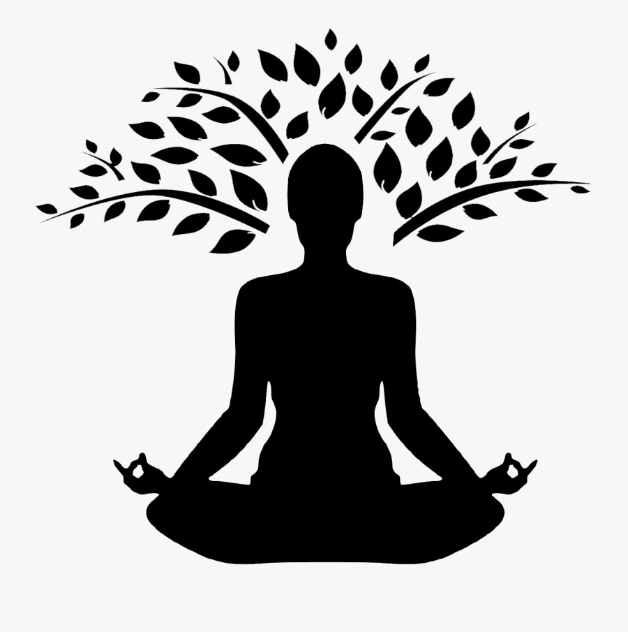 Yoga Tree Pose Silhouette, Transparent Clipart