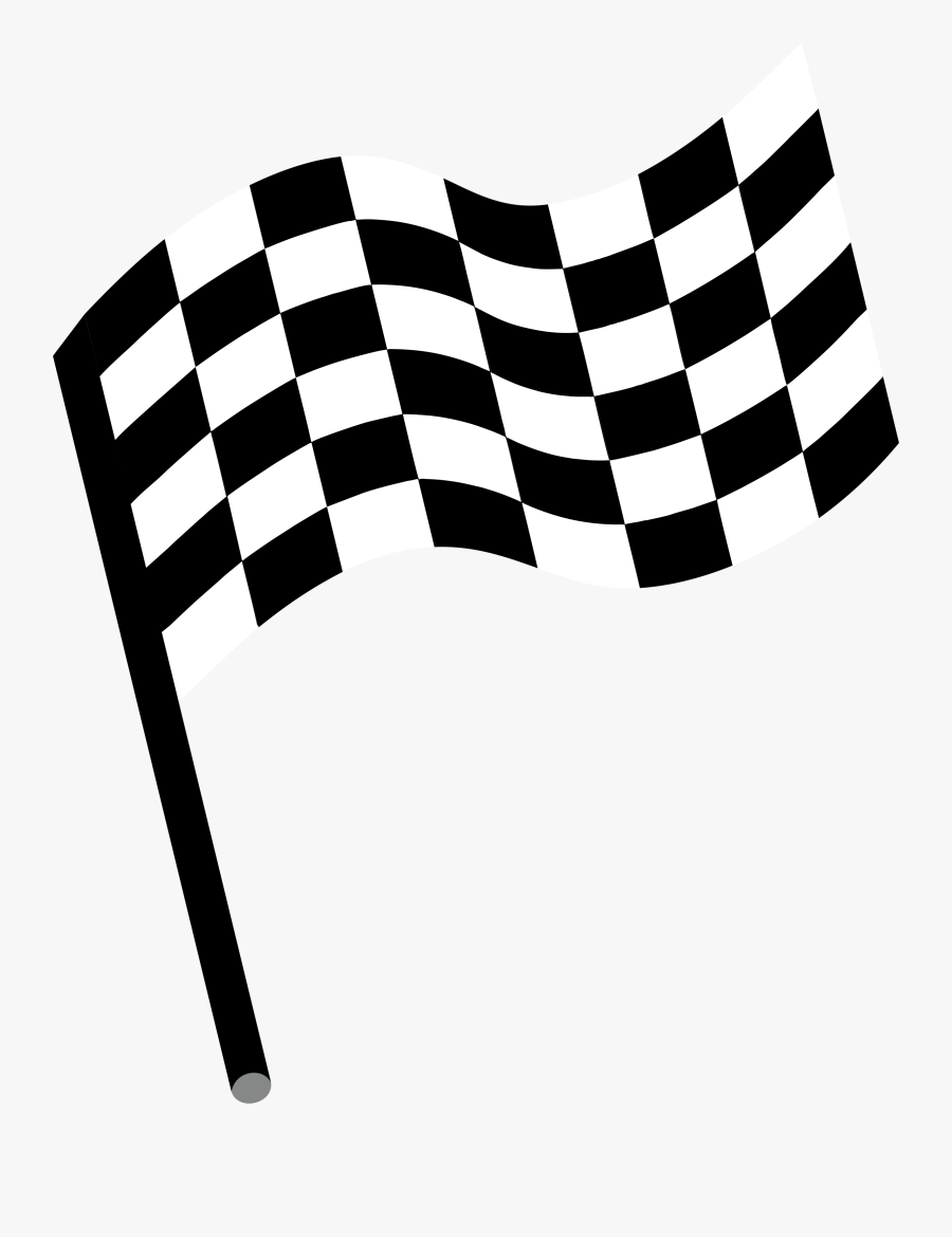 Clip Art Flag Clip Art Transparent - Race Car Flag Png, Transparent Clipart