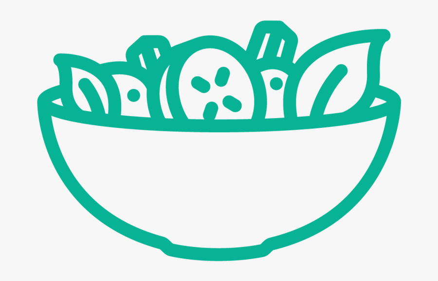 Salad Bowl Vector - Pictogramme Salade, Transparent Clipart