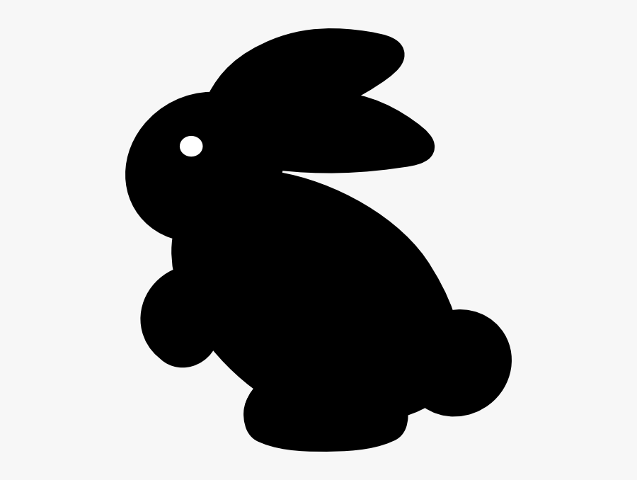 Black Bunny Clip Art At Clker - Draw A Black Bunny, Transparent Clipart