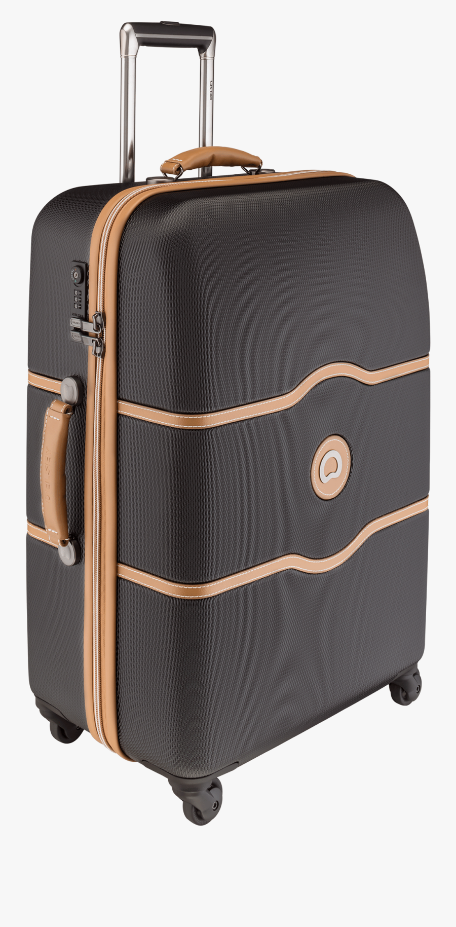 Brown Trolley Transparent Png - Luggage Png, Transparent Clipart