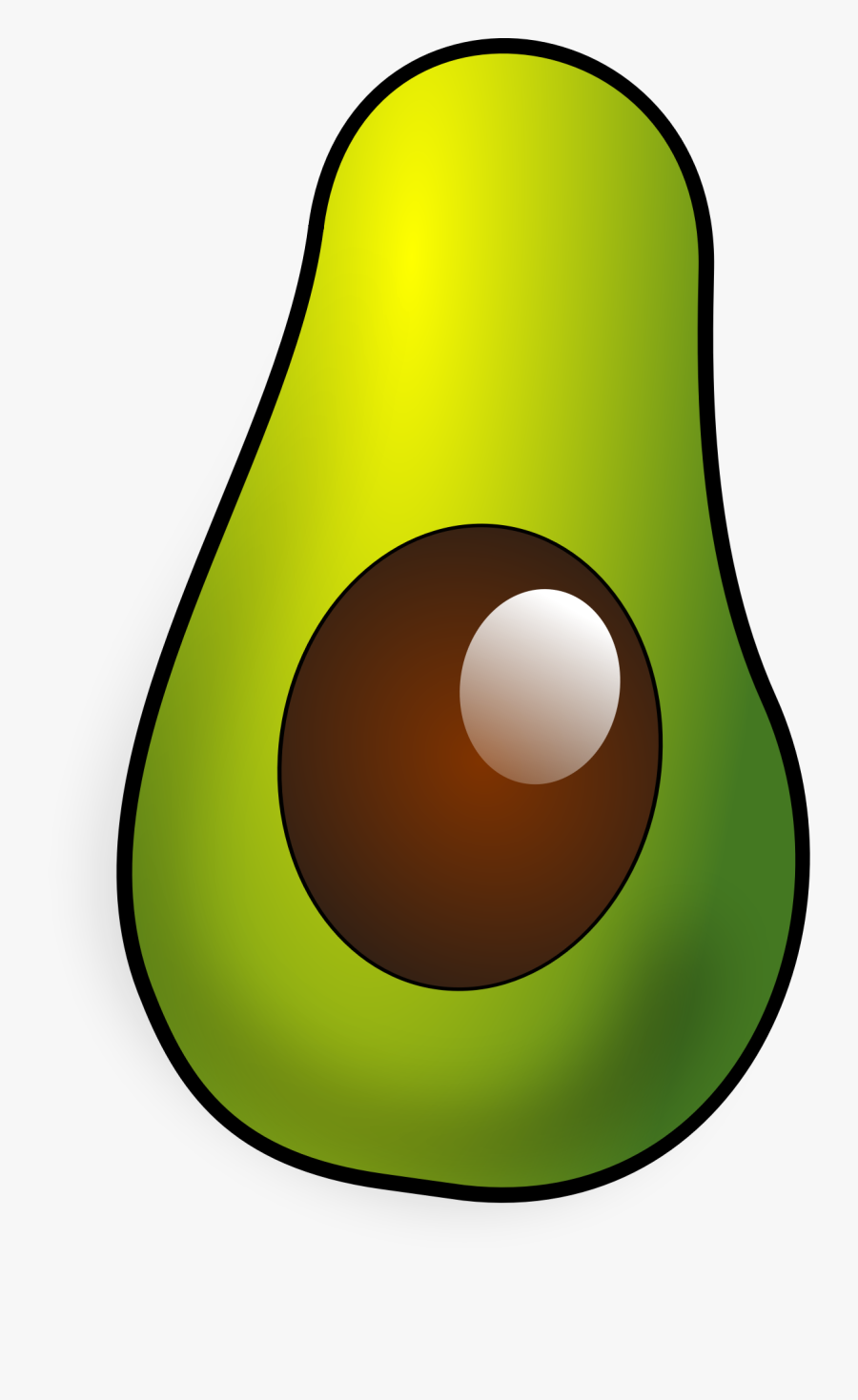 Taco Clipart Taco Salad - Avocado Half Clipart, Transparent Clipart