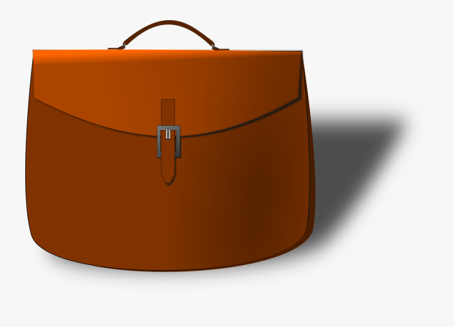 Leather Suitcase Clipart, Vector Clip Art Online, Royalty - Leather Clip Art, Transparent Clipart