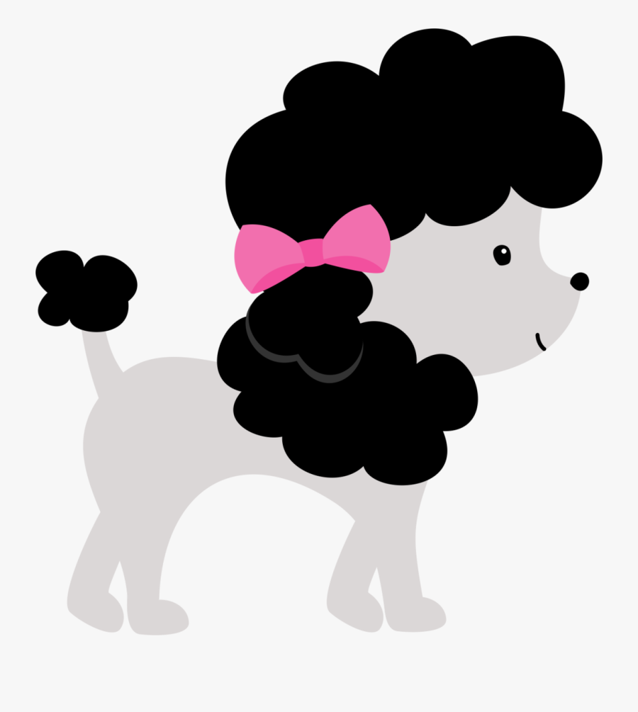 Dog With Suitcase Clipart - Poodle Paris Png, Transparent Clipart