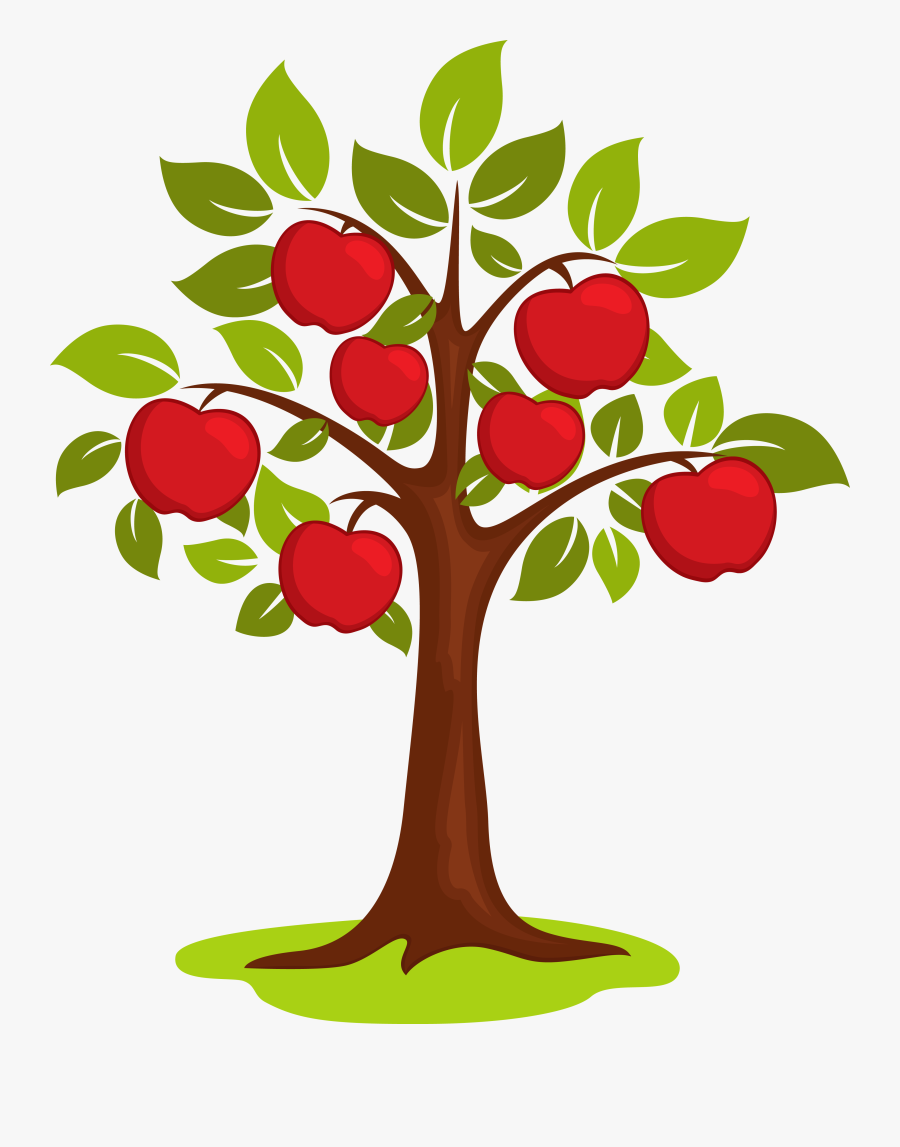 Cartoon Clip Art - Apple Tree Clipart Png, Transparent Clipart