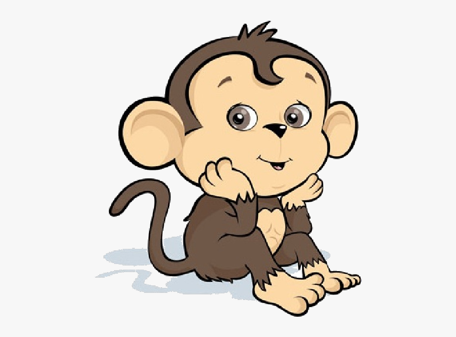 Monkey Drawing Clip Art Clipart Free Transparent Png - Baby Cute Cartoon Monkey, Transparent Clipart