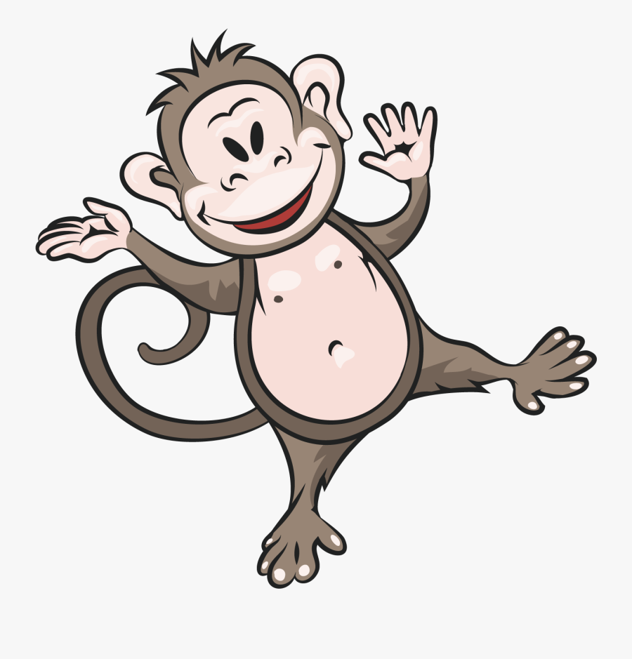 Kisspng Monkey Hippopotamus Rhinoceros Clip Art Cute - Animals Jungle Cartoons, Transparent Clipart