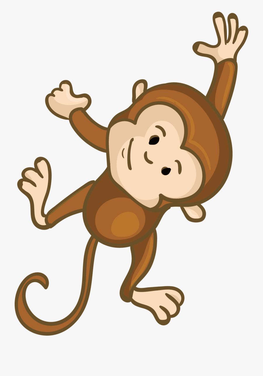 Monkey Clip Art - Monkey Cute Cartoon Png, Transparent Clipart