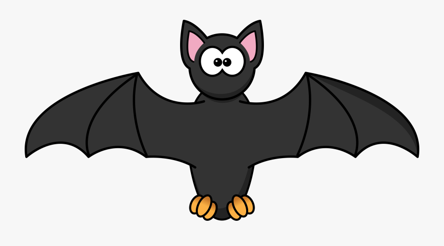 Bat - Clip - Art - Cartoon Bat, Transparent Clipart