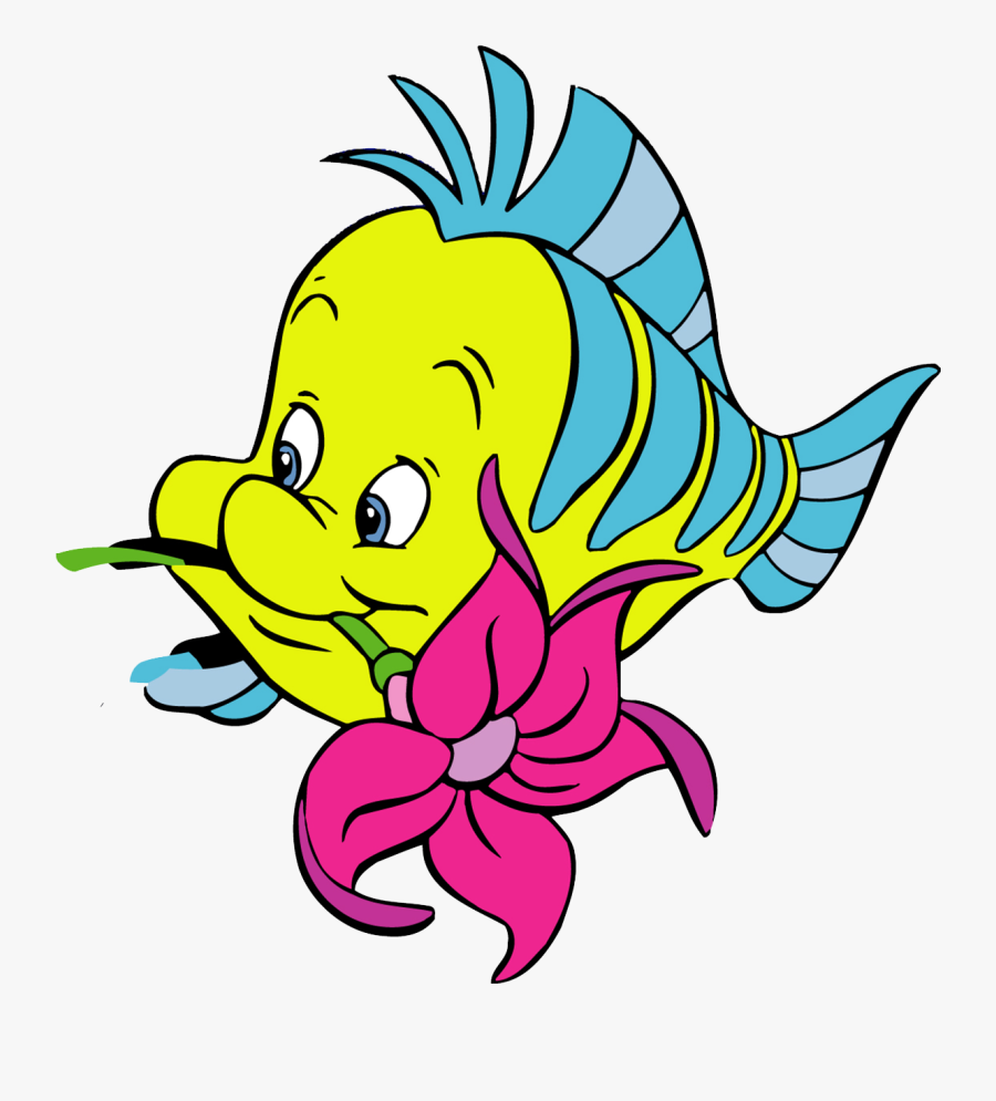 Stuck Clip Flounder Clip Art Free Download - Sebastian And Flounder Little Mermaid, Transparent Clipart