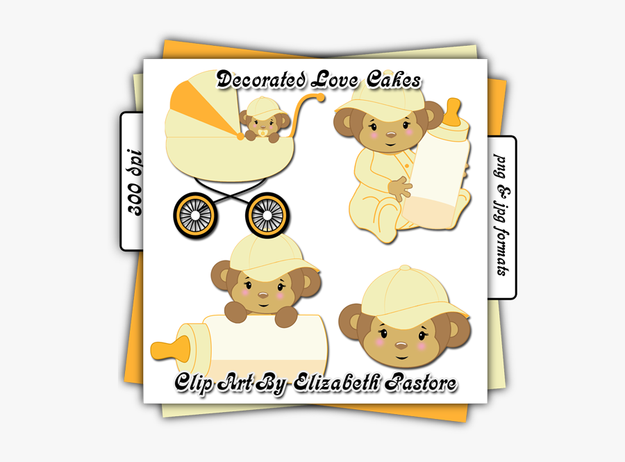 Included In Baby Monkey Clip Art Yellow Is A Baby Monkey - Cartoon, Transparent Clipart