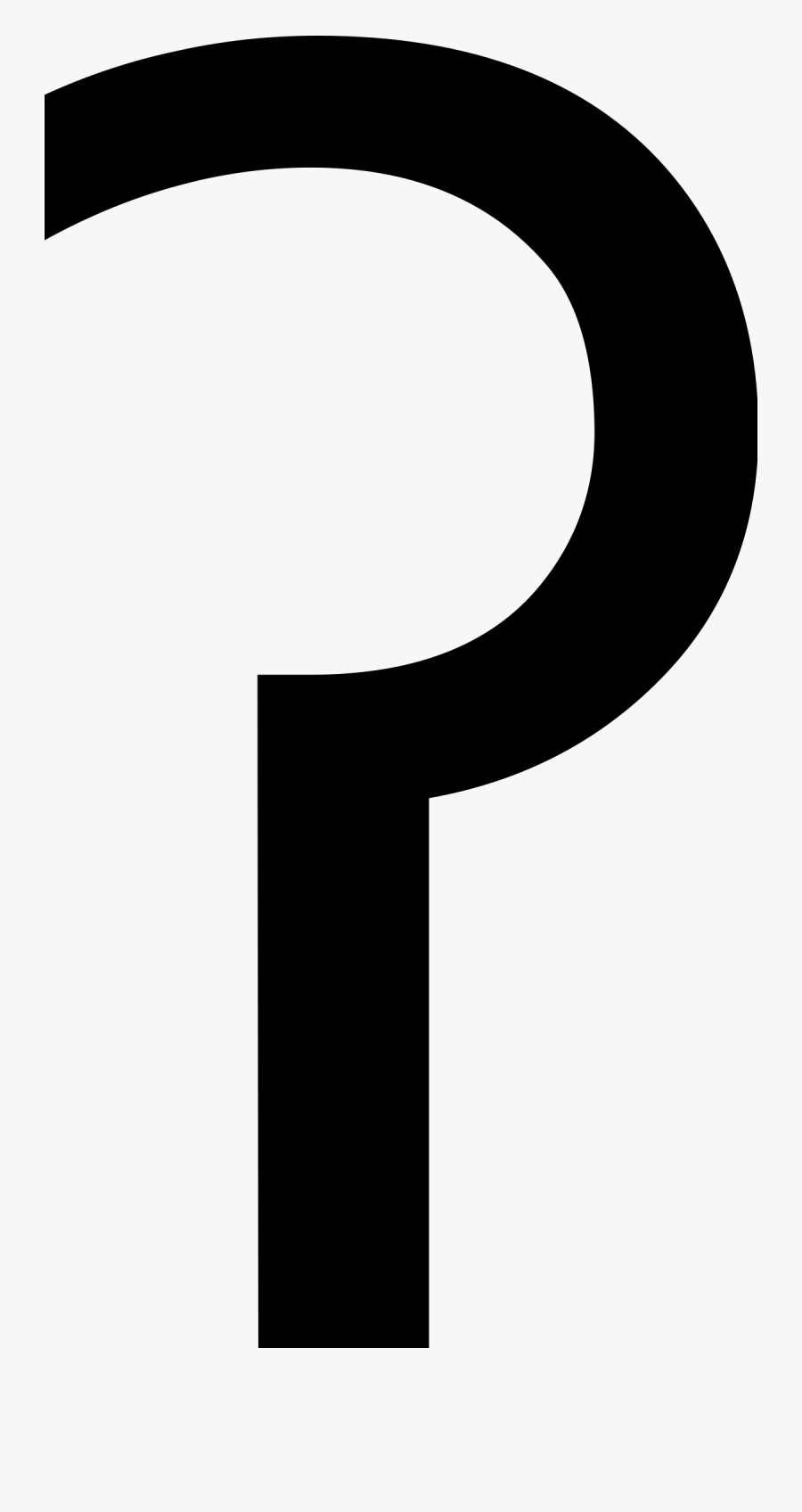 Question Mark Clipart Upside - Glottal Stop Sign, Transparent Clipart