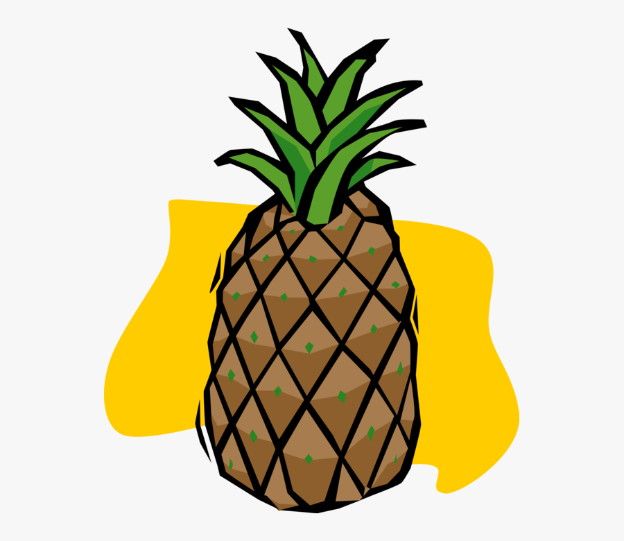 Transparent Tropical Fruit Clipart - Pineapple, Transparent Clipart