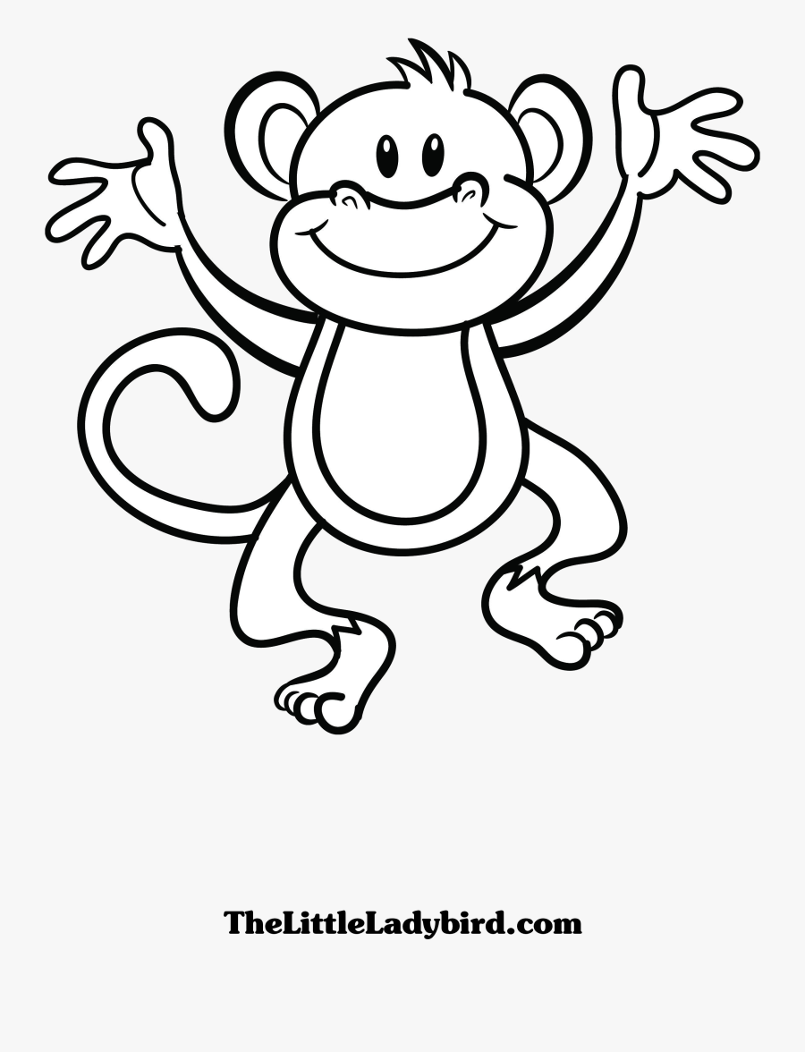 Monkey Black Cliparts Free Clip Art Transparent Png - Monkey Black And White, Transparent Clipart
