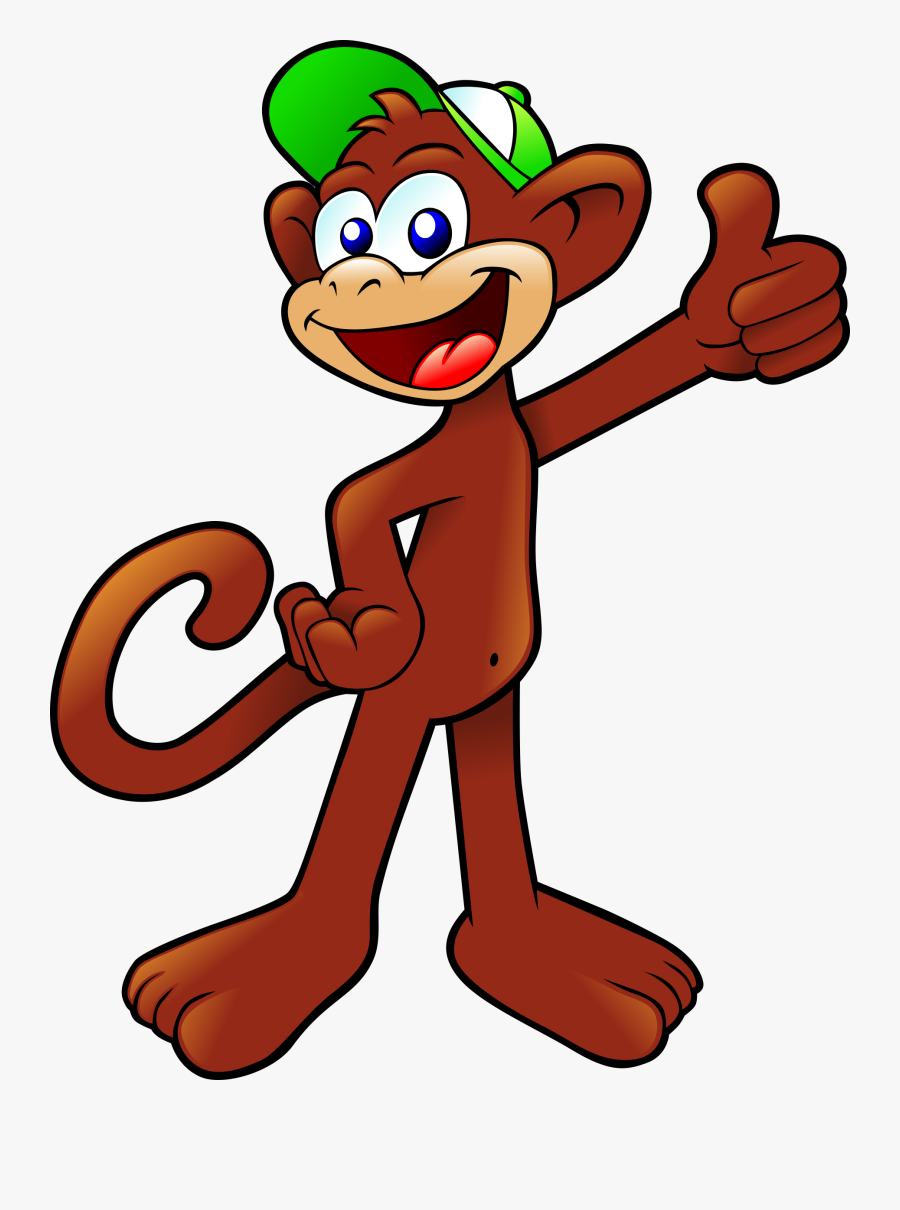 Graphic Royalty Free Wearing A Big Image - Monkey With A Cap, Transparent Clipart