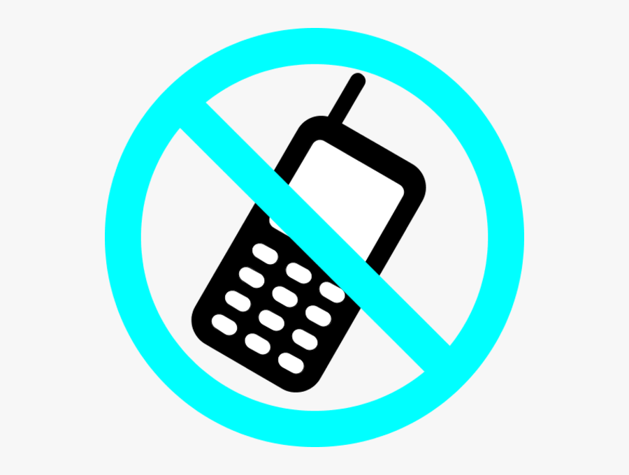 Transparent Cell Phone Clip Art - Mobile Phone Warning Signs, Transparent Clipart