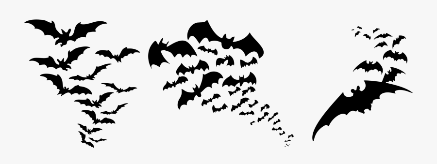 Transparent Bats Clipart - Bat Silhouette, Transparent Clipart