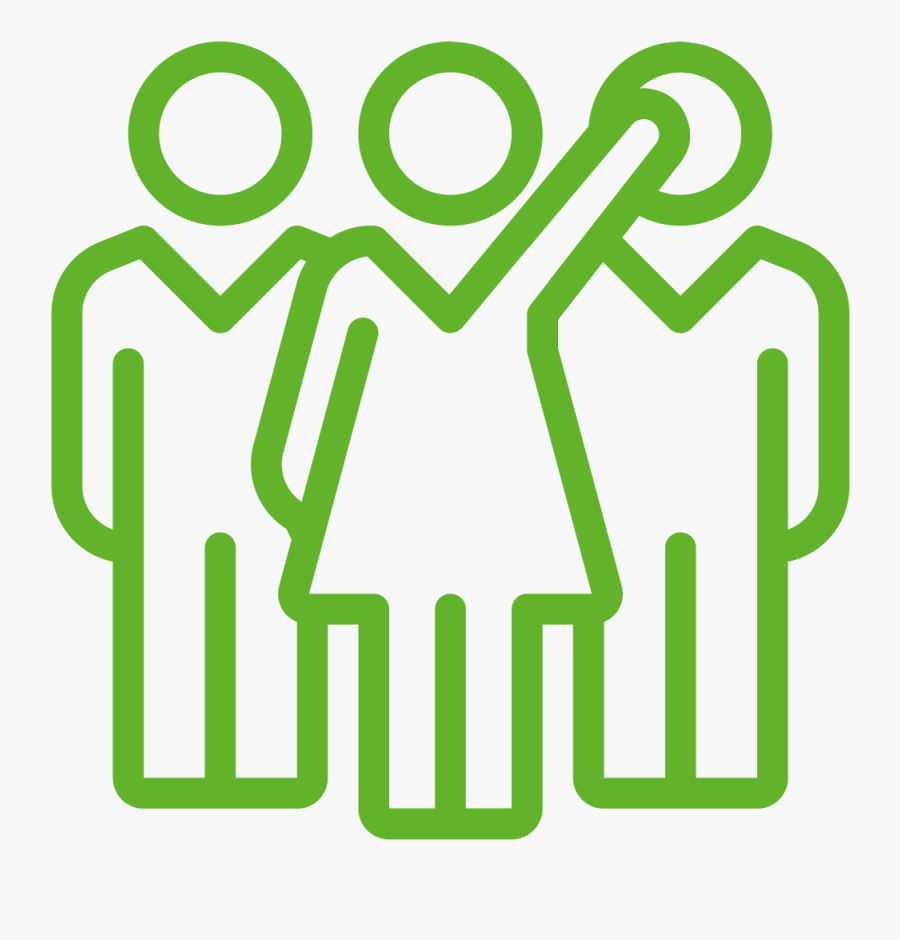 Strategy, Innovation And Impact Icon Of 3 People, One - Treasury Management Icon, Transparent Clipart