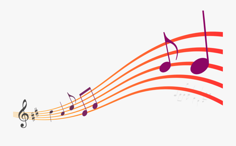 Colourful Music Notes Clip Arts - Music Png, Transparent Clipart