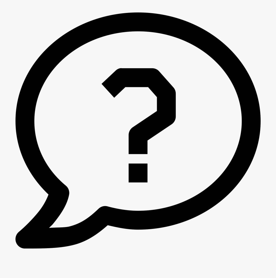 Bubble Clipart Question Mark - Question Icon Png, Transparent Clipart