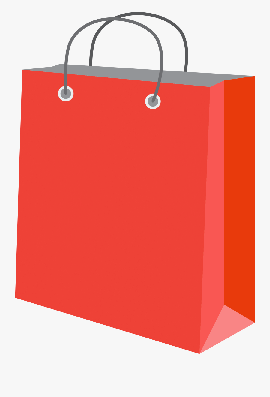 Carry Misc Boutique Paper Bag - Red Shopping Bag Clipart, Transparent Clipart