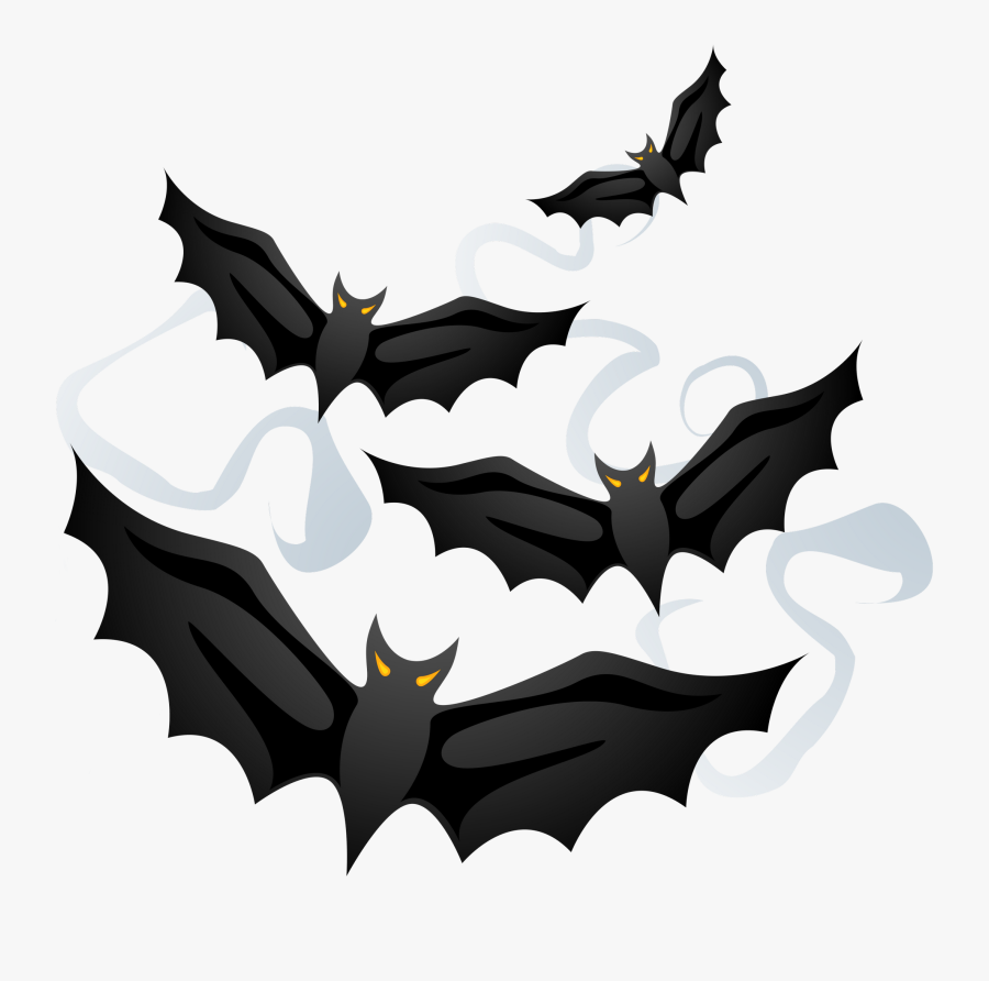 Bat Clip Art - Creepy Bats, Transparent Clipart