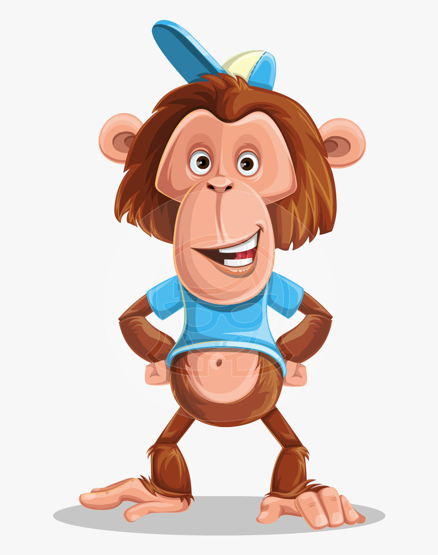 Clipart Pencil Monkey - Cartoon, Transparent Clipart
