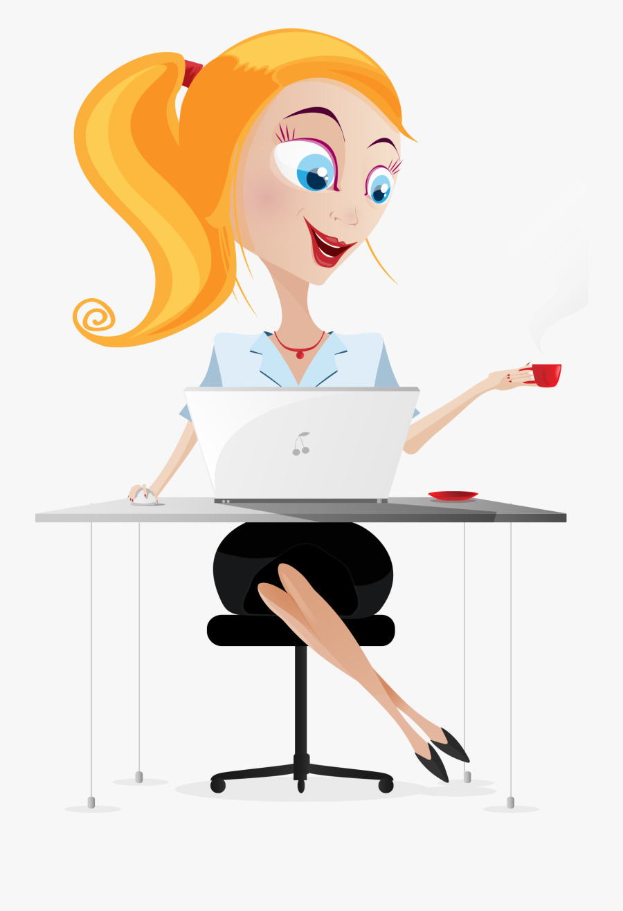 Person To Business Money Clipart - Transparent Business Woman Cartoon, Transparent Clipart