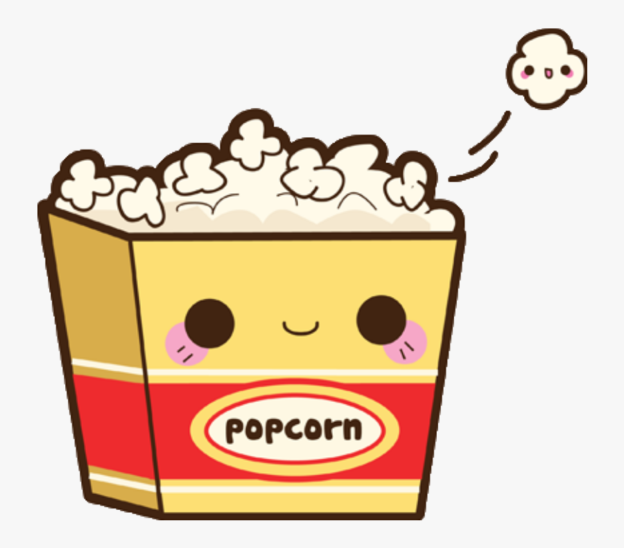 Kawaii Popcorn Clipart , Png Download - Cute Popcorn, Transparent Clipart