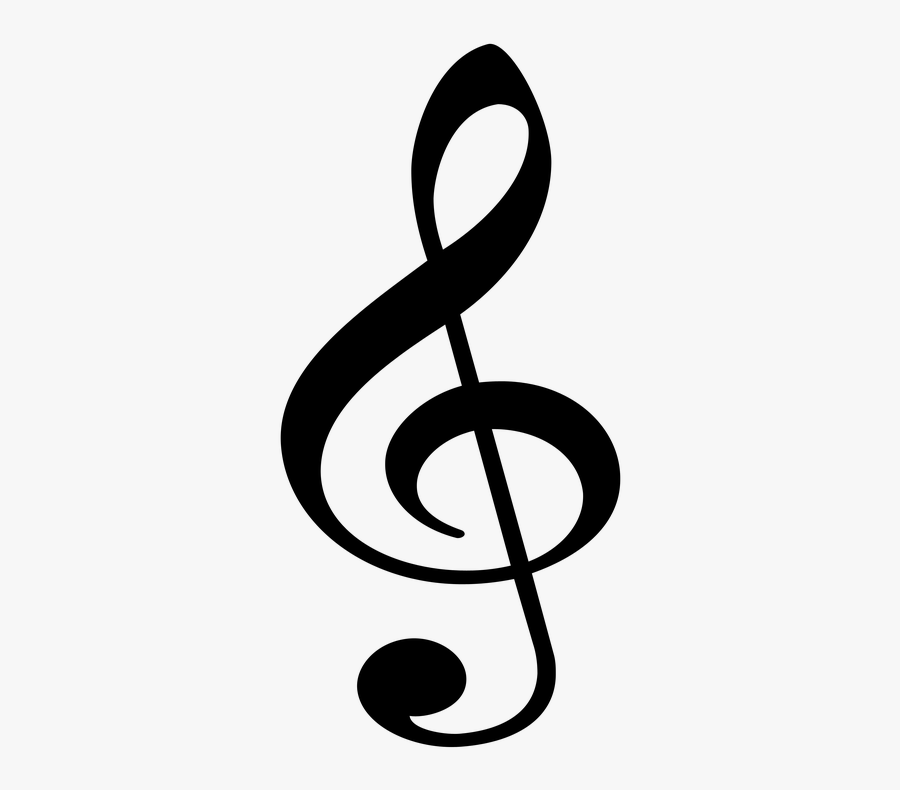 Music Notes Clipart G Clef Notes - Treble Clef Jpg, Transparent Clipart