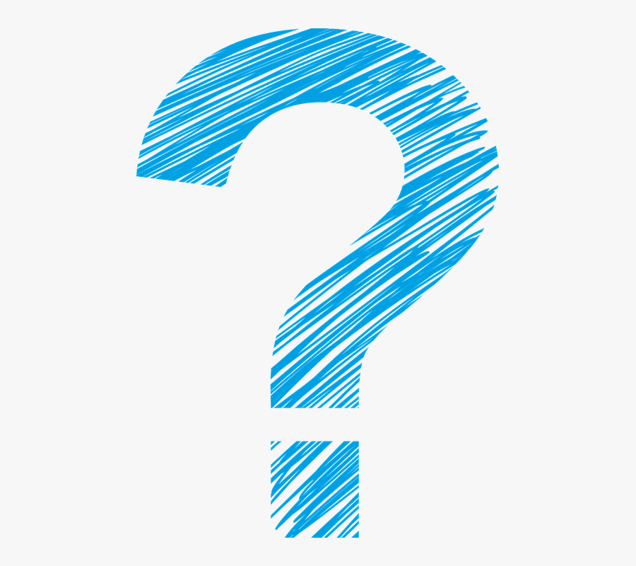 Question Mark Blue Png, Transparent Clipart