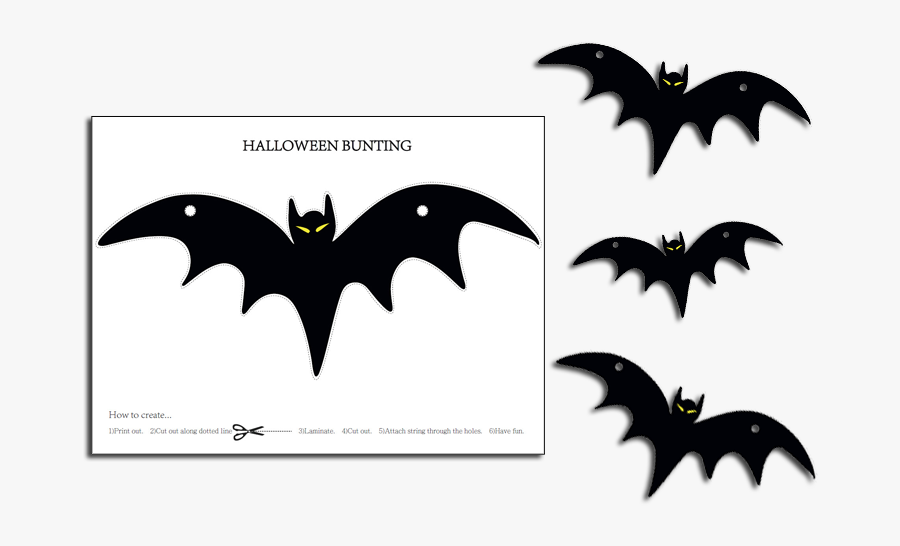 Halloween Bunting Bat Clipart , Png Download, Transparent Clipart