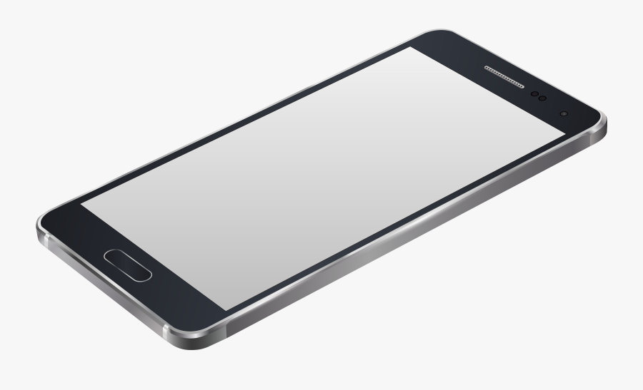 Grey Smartphone Png Clip Art Image - 3d Mobile Frame Png, Transparent Clipart