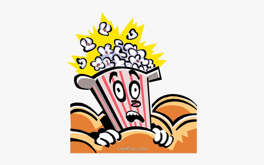 Popcorn X Character Royalty Free Vector Clip Art Illustration - Illustration, Transparent Clipart