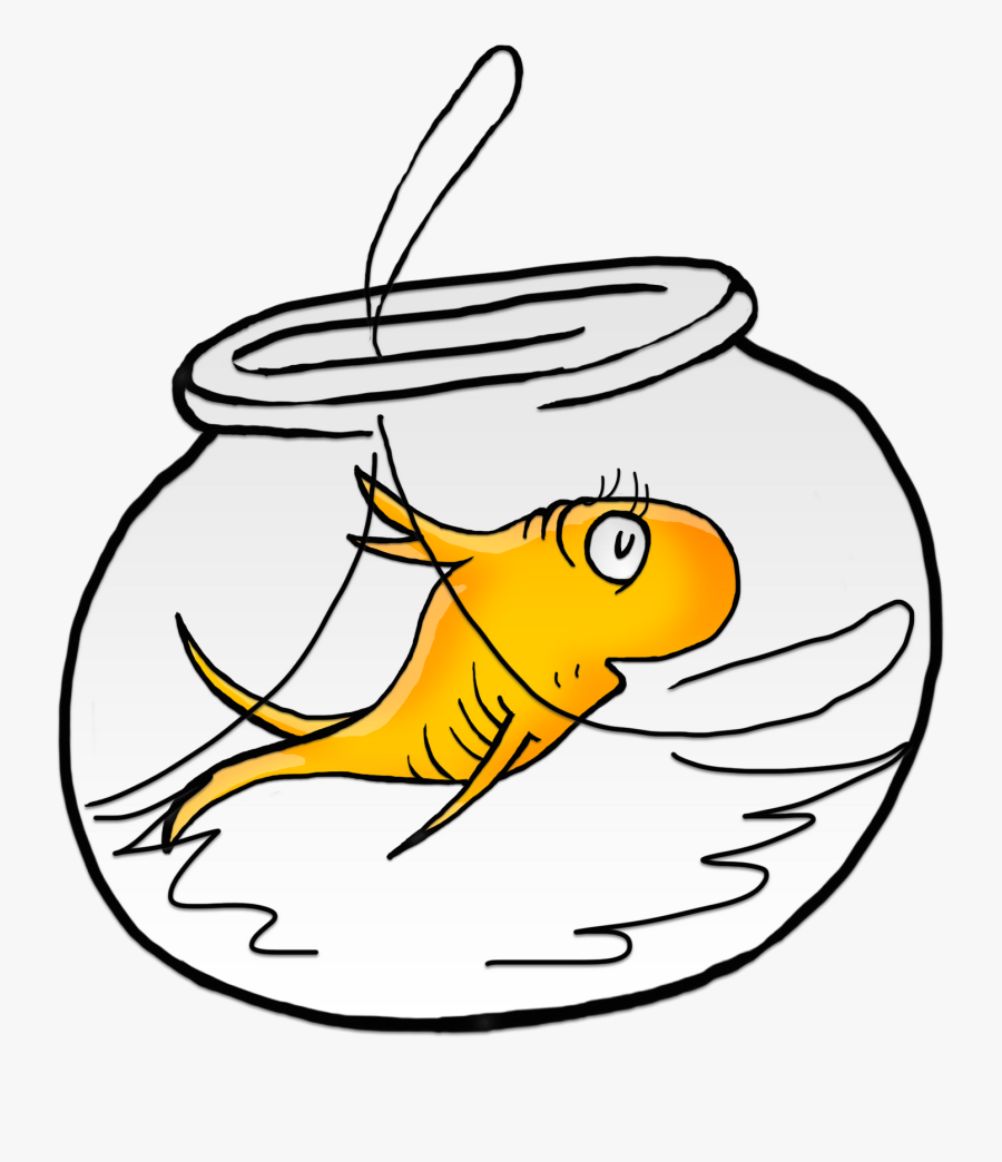 Fish Bowl Clipart One Fish Two Fish Red Fish Blue Fish - Dr Seuss Fish Png, Transparent Clipart