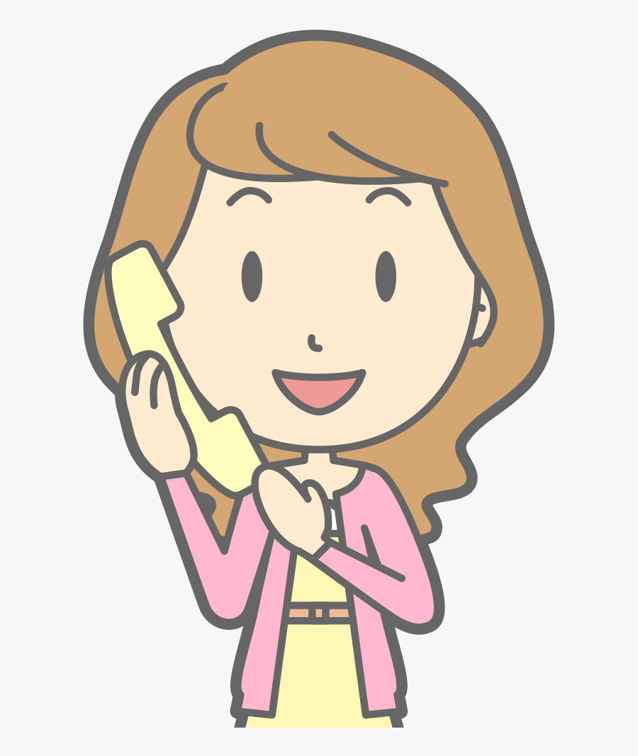 Transparent Telephone Clip Art - Woman On The Phone Clip Art, Transparent Clipart