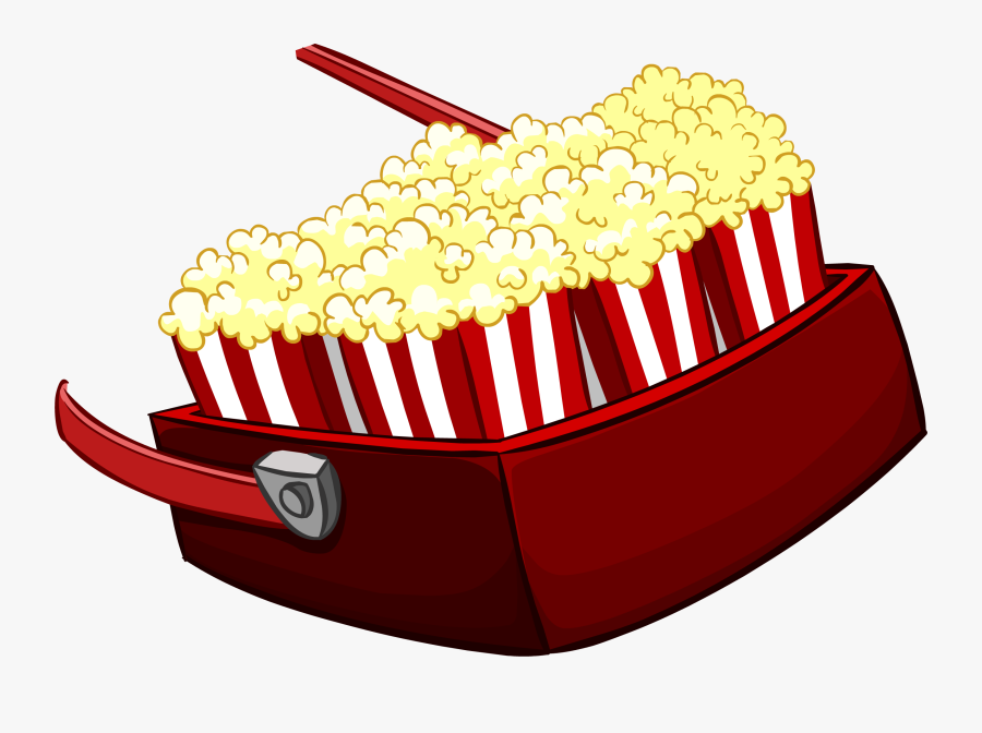 Popcorn Clip Art Cinema - Popcorn, Transparent Clipart