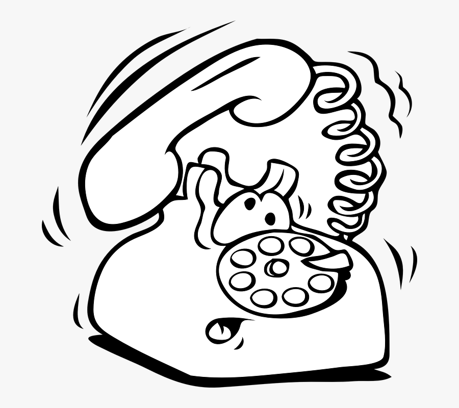 Telephone Phone Clip Art Images Illustrations Photos - Clip Art White And Black Telephone, Transparent Clipart