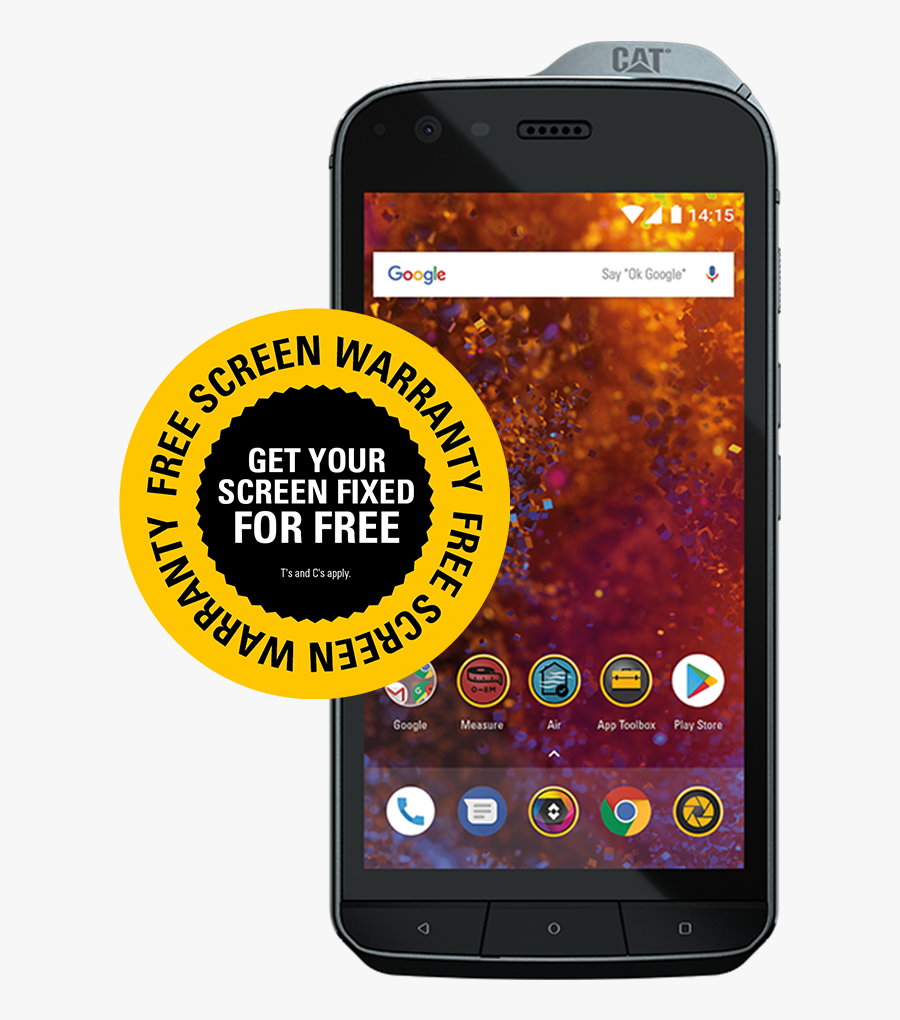 Transparent Cell Phone Clip Art - Cat S61, Transparent Clipart