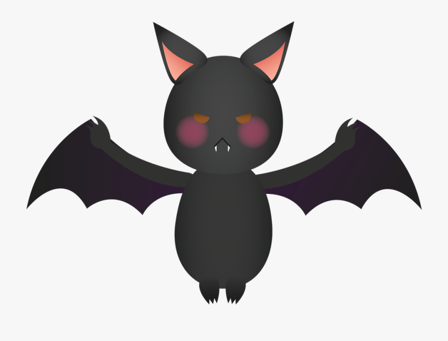 Bat Clipart Resolution - Cartoon, Transparent Clipart
